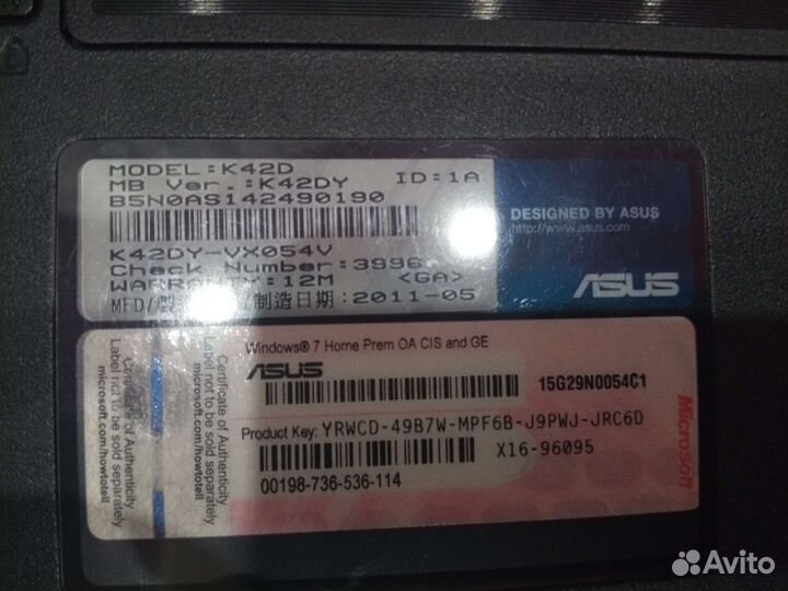 Asus K42DY