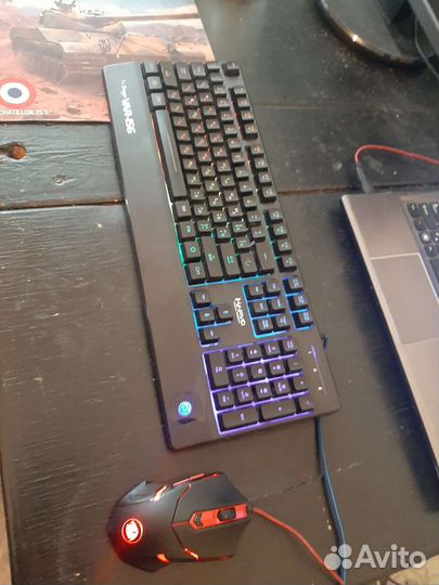 Игровой комплект клавиатура и мышь