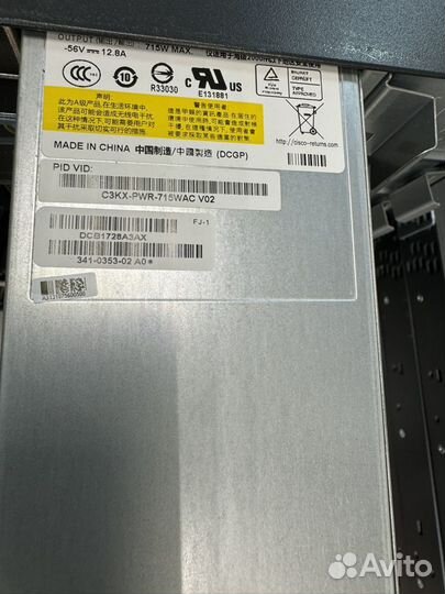 Коммутатор POE Cisco Catalyst WS-C3750X-24P-S