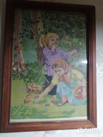 Картина вышитая крестом ручная работа