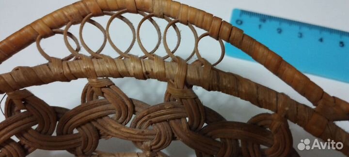 Плетёная хлебница, сухарница