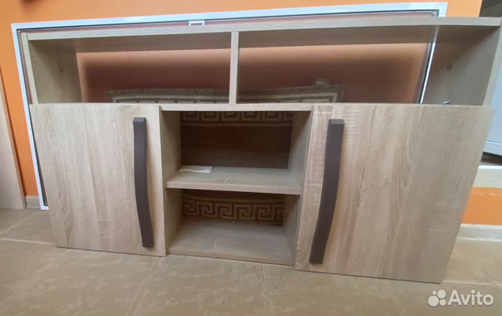 Стеллаж под тв со шкафом