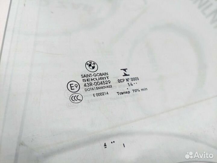 Стекло заднее левое Bmw X3 F25 N20B20A 2015