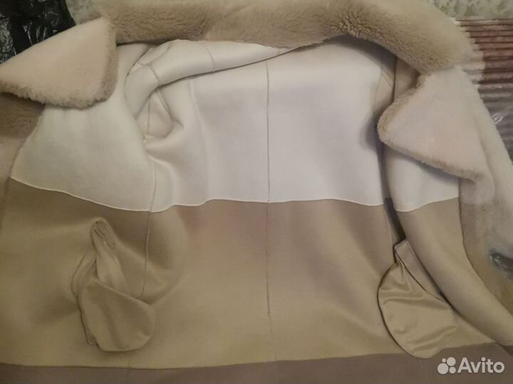 Шуба овчина снежная королева 44