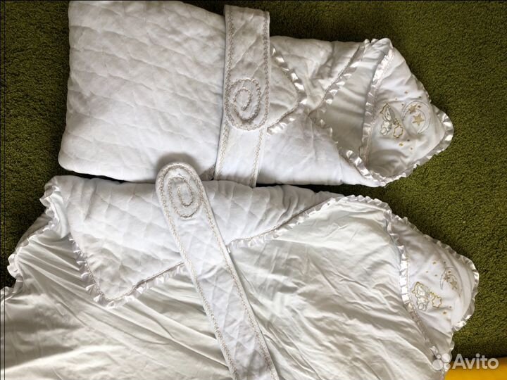 Конверты тёплые на выписку для двойняшек