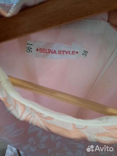 Платье для девочки б/у + туфли 34р