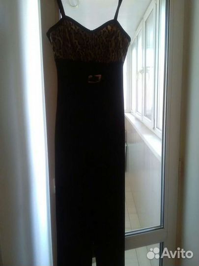 Комбинезон бархат c вставкой