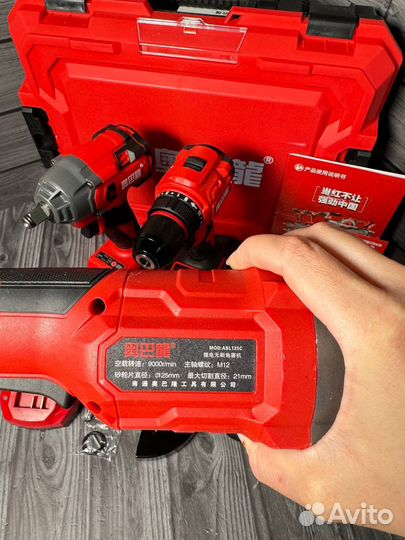 Aobalong 3в1 шуруповерт+ушм+гайковерт