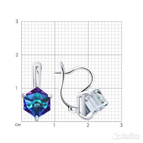 Серьги Diamant из серебра, 94-120-02383-2