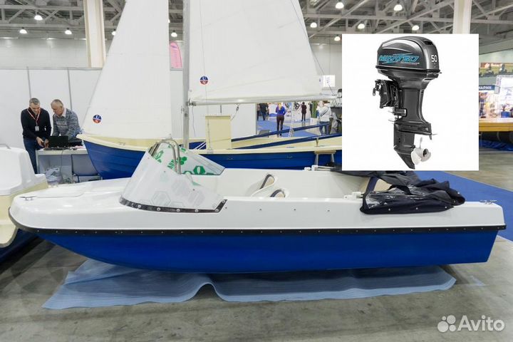 Моторная лодка с мотором Легант-430 Авто mikatsu M