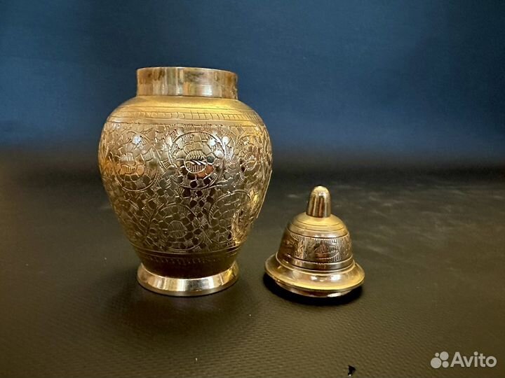 Ваза фарфоровая смальта, имбирница винтаж