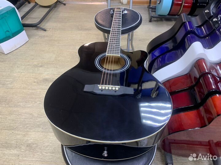 Гитара Elitaro акустическая чёрная