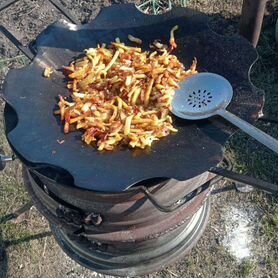 Сковорода из диска бороны своими руками - садж-жаровня из диска культиватора