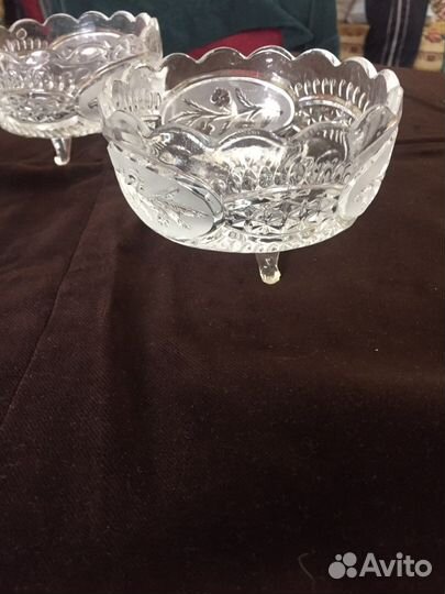 Конфетница хрусталь СССР