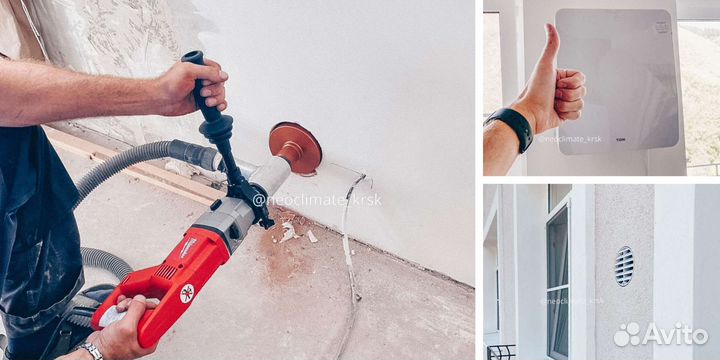 Монтаж и установка бризеров и рекуператоров