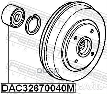 DAC32670040M подшипник ступицы задней Honda Fi