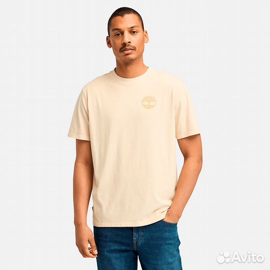 Футболка мужская timberland с принтом на спине ори