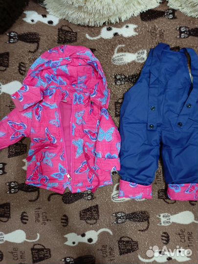 Костюм демисезонный, куртка и полукомбинезон