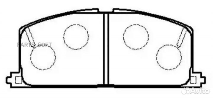 HSB HP5020 Колодки тормозные дисковые передн toyot