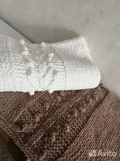 Детский пледик вязаный