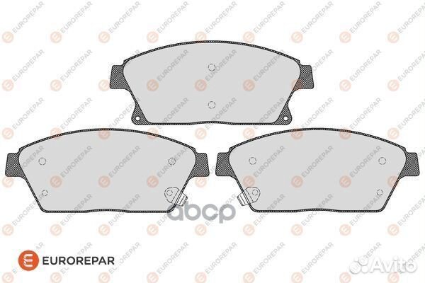 Колодки тормозные дисковые перед 1617287280