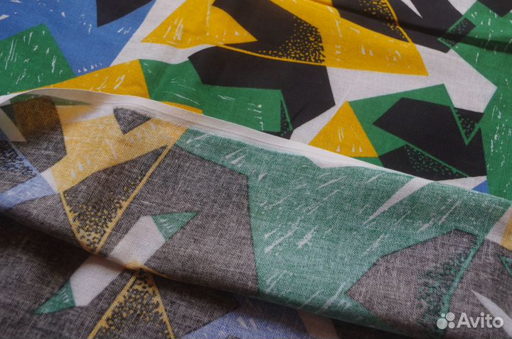 Ткань винтажная СССР х/б