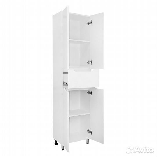 Пенал Loranto Палермо 480х305х1940 напольный, белы