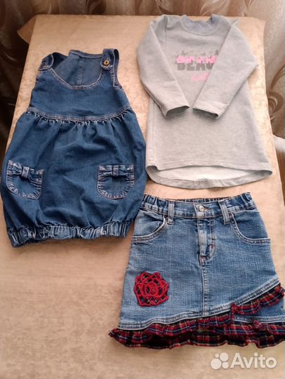 Вещи пакетом на девочку 2-3 года, цена за всë