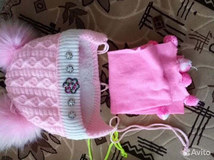 Шапка зимняя для девочки