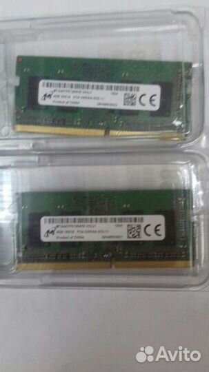 Оперативная память для ноутбука ddr4 4Gb 2шт