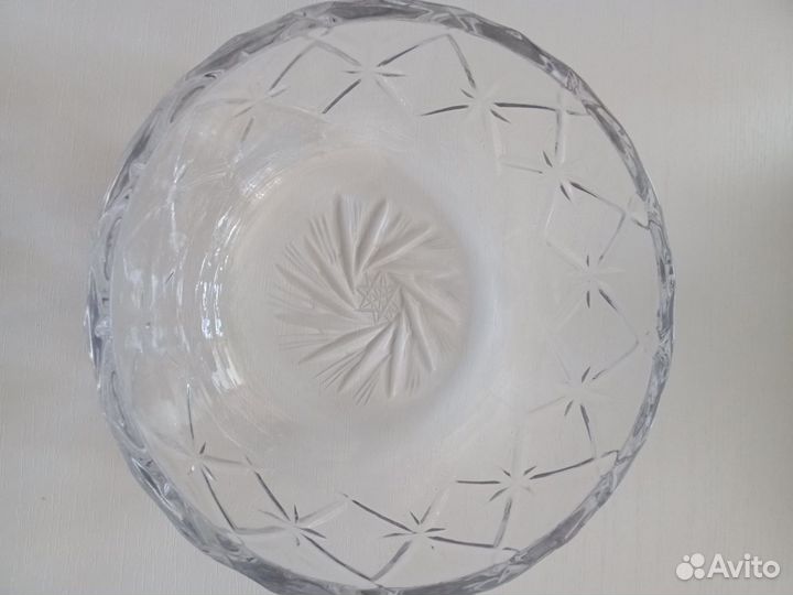 Ваза конфетница хрустальная