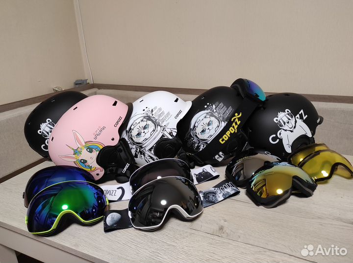Новый горнолыжный шлем и маска Copozz