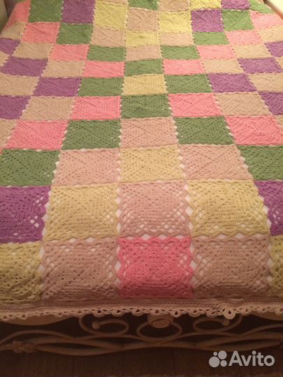 Пледы покрывала крючком