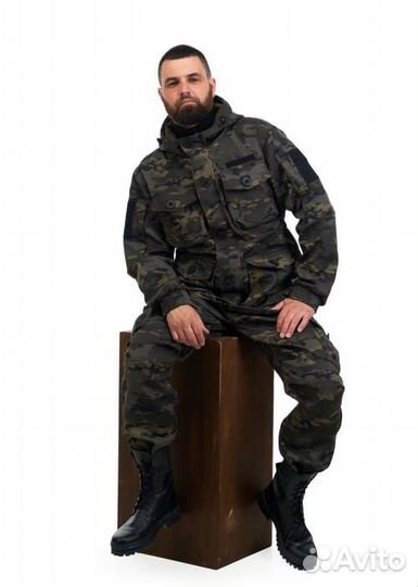 Костюм демисезонный Горка черный мультикам