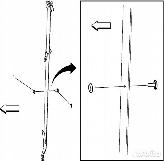 Стопорный пистон язычка ремня безопасности, клипса
