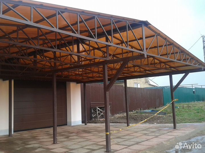 Навес прямой\арочный над входом 3м