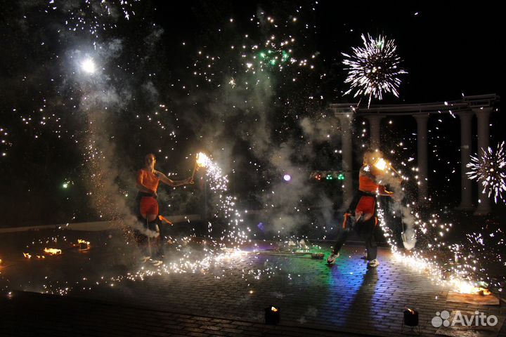 Огненное фаер шоу/огненные сердца /артисты