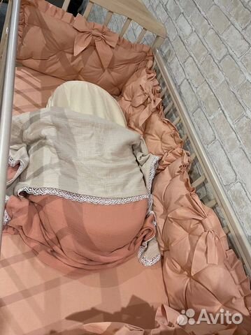 Бортики в кроватку для девочки