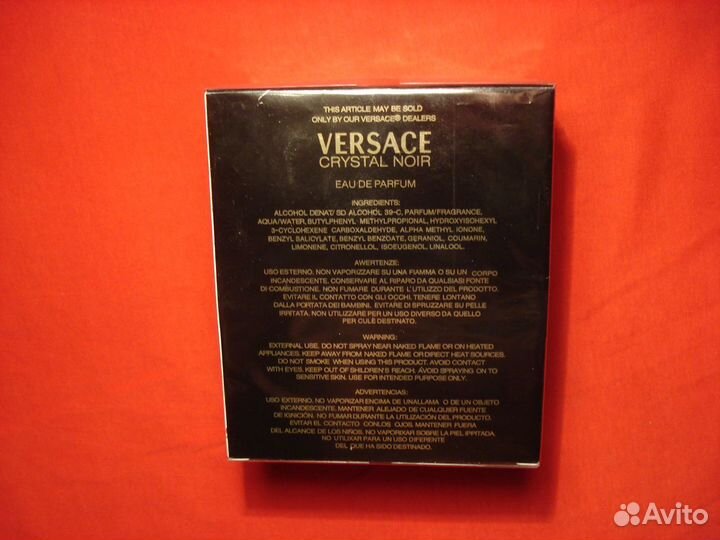 Парфюмерная вода Versace Crystal Noir 90мл