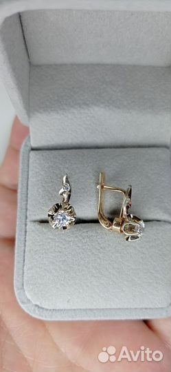 Золотые серьги 585