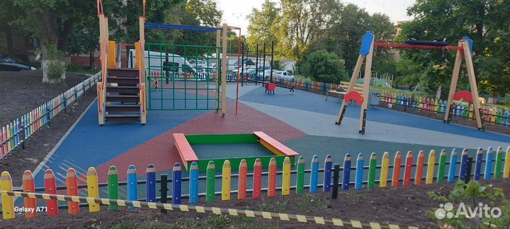 Бесшовное резиновое покрытие с гарантией