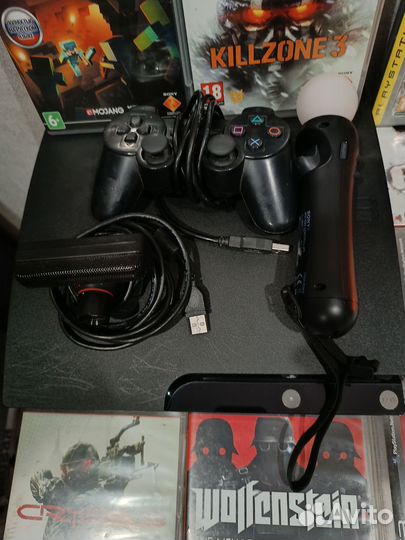 Sony PS3 Slim + PS Move + Камера