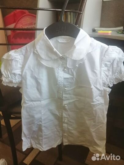 Школьные блузки для девочки на рост 128 134