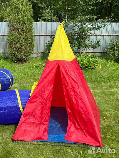 Детская игровая палатка с тоннелем