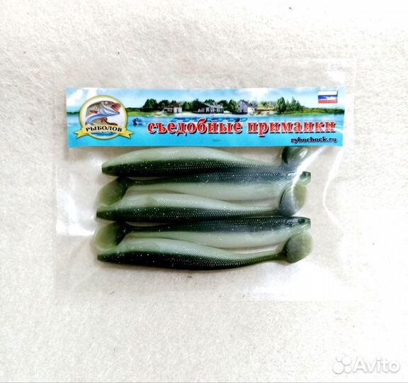 Силиконовые приманки ShadTeez Slim 4 дюйма