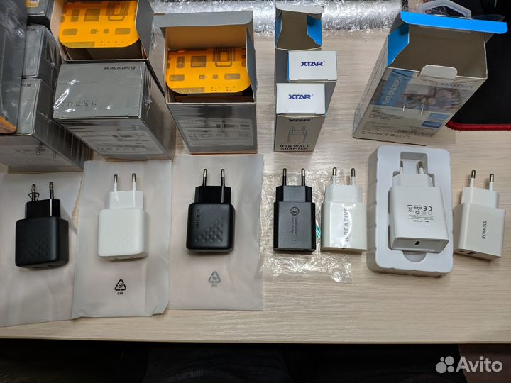 Зарядное устройство USB type-C type-A PD QC быстро