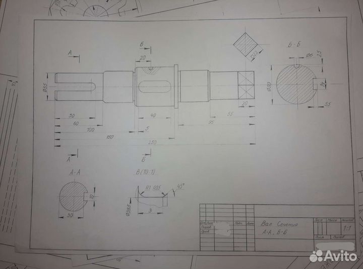Чертежи от руки карандаш, 3D модели, чертежи