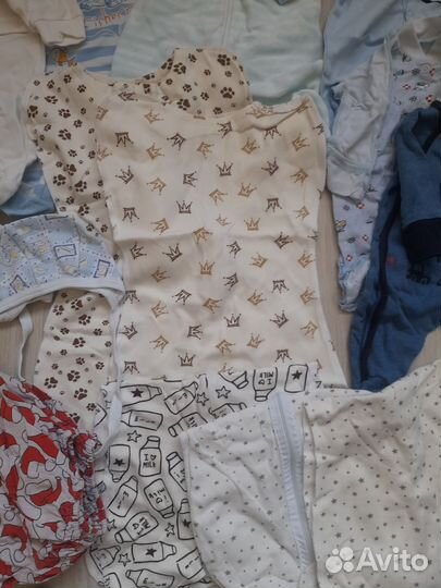 Детские вещи пакетом, 0-6 мес