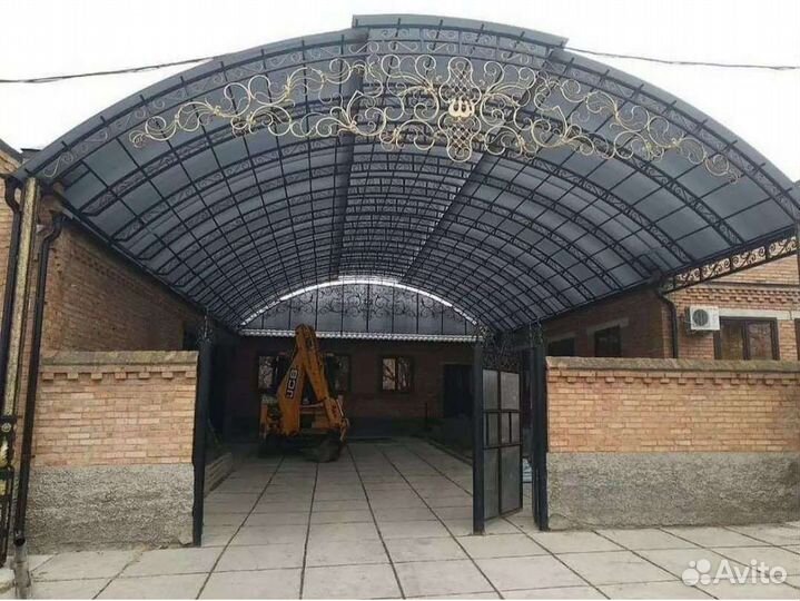 Навесы с коваными элементами