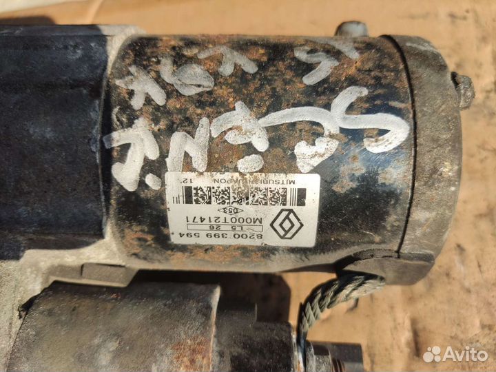 Стартер Renault scenic 2 2008г 1,5dci